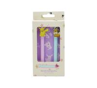 CYPBRANDS Pokemon, Ballpoint Pen, Set of 2 Pens, Eeve, Pikachu, Writing, Multicolor, Official Product