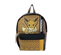 CYPBRANDS Pokémon - Children's Backpack, Adaptable to Cart, Trolley, Eevee, School Supplies, Backpack, Brown, Official Product, brown, Estandár