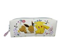 CYPBRANDS - Pokémon, Pencil Case, School Supplies, Stationery, Flowers Collection, Cream, Official Product, Cream, Estandar, Casual