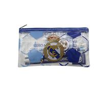 CyP Brands Real Madrid Stationery Set, Stationery, Ruler, Eraser, Sharpener, Pencil Case, Pencil, White, Official Product, White, Case