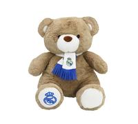 CYPBRANDS - Real Madrid, Teddy Bear with Scarf 32 cm, Beige, Soft and Cuddly Plush, Gift for Children and Fans, Official Product