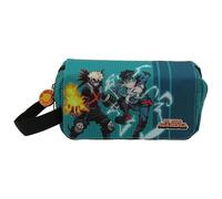 CYPBRANDS Unisex Kid's My Hero Academia Toiletry Bag with Double Zip, Multicoloured, One Size