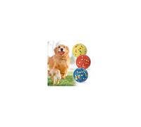 CyperGlory 3 Pack Indestructible Dog Tennis Balls for Aggressive Chewers: Interactive Pet Toys, Herding and Jolly Ball for Dogs, Durable, Bouncy, and Water Toy Fetch Balls (Red, Yellow,Blue)
