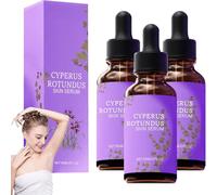 Cyperglow Cyperus Rotundus Skin Serum, 2025 New Cyperus Rotundus Oil for Natural Hair Reduction, Lightweight Soothing & Nourishing Body Oil, for All Skin Types (3pcs)