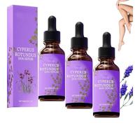 Cyperglow - Cyperus Rotundus Skin Serum, Cyperus Rotundus Oil for Hair Removal, Hair Removal Serum, Reduces Unwanted Hair Growth, Enriched with Botanical Extracts for Smooth (3Pcs)