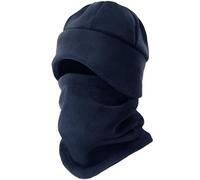 CYPERROCK Winter Beanie Hat Scarf Set with Ear Flaps for Men Women Knit Fleece Lined Skull Cap Windproof Neck Warmer Gaiter