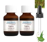 Cyperus Fotundus Oil, Cyperus Oil Natural Solution For Hair Removal, Nourishing and Protecting the Skin Reduces Skin Redness,Post Hair Removal Skin Relief, Reducing Body Hair Growth Pack of 2 (60ML)