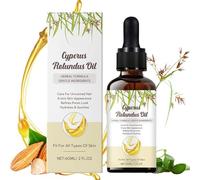 Cyperus Rotundus Oil, 100% Natural Cyprus Rotundus Oil Cypress Oils for Hair Removal, Reduces Unwanted Hair Growth, Moisturizes & Soothes The Skin, Shrink Pores, Suitable for All Skin Types