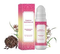 Cyperus Rotundus Oil Cold Pressed, Natural Roll-on Cyperus Rotundus Oil for Hair Removal, Cyperus Rotundus Oils for Hair Reduction, Inhibits Hair Growth, Soothing and Moisturizing, Shrinks Pores (1PC)