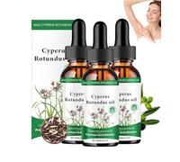 Cyperus Rotundus Oil, Cyperus Oil Natural Nut Grass Oil, Cyperus Rotundus Oil for Hair Removal, Smooth Skin & Hair Removal, Moisturizing & Soothing, Nut Grass Oil for Reducing Body Hair Growth (3 Pcs)