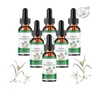 Cyperus Rotundus Oil, For Reducing Body Hair Growth, Deep Moisturizing & Skin Soothing, Balances Skin Tone, Safe for Sensitive Face & Body, Hair Removal Oil Ideal for All Skin Types (6PCS)