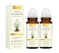 Cyperus Rotundus Oil, Hair Inhibiting Roller Serum, Cyperus Rotundus Oil for Hair Removal, Reduces Unwanted Hair, Moisturizes and Soothes the Skin, Suitable for All Skin (2PCS)