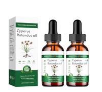Cyperus Rotundus Oil, Natural Wild Cyperus Rotundus Oil, Natural Body Hair Removal Treatment, Herbal Hair Growth Inhibitor Serum, Smooth Skin Moisturizing & Soothing for All Skin Types (60ml*2)