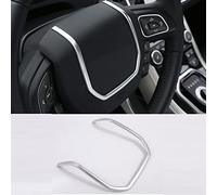 CYPHE ABS Chrome Steering Wheel Decorative Strips Cover Trim Stickers Fit for Land Rover Range Rover Evoque Interior Accessories 2012-2017
