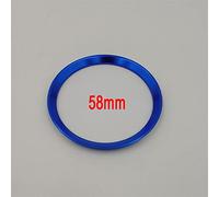 CYPHE Steering Wheel Badge Decorative Ring Sticker Fit for Mercedes-Benz A B C E S GLS GLC CLA GLA GLE-Class Center Logo Decoration Cover (Color : 58blue)