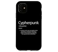 Cypherpunk Definition Elite Crypto Hacker OPSEC Encryption Case for iPhone 11