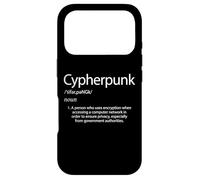 Cypherpunk Definition Elite Crypto Hacker OPSEC Encryption Case for iPhone 17 Pro