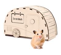 CypherX Wooden Hamster Hideout Hamster Toys Small Animals Cage Accessories for Hammie and Other Small Pets