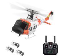 CyplayMach F07S GPS RC Helicopter - 6G Flapless Coaxial Rescue Model with Optical Flow, Auto-Return, 6-Axis Gyro, RTF Kit (1-4 Batteries)