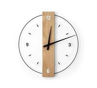 CYPOSLDN Modern Wall Hanging Clock Decorative Wall Clocks Creative Modern Simple Solid Wood Wall Clock Transparent Clock Wall Clock Living Room Home Wall Clock Decorative Clock,L,A