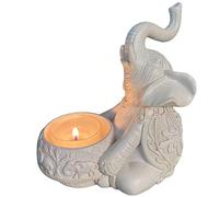 cypreason Candle Holders Tealight Candle Holder Holy Elephant Candle Holder Pottery Elephant Statues Home Decor Candle Stands Vintage Decoration Elephant Candle Holder for Wedding Favors Table