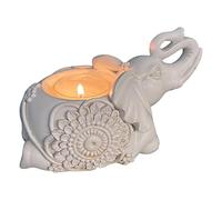 cypreason Candle Holders Tealight Candle Holder Holy Elephant Candle Holder Pottery Elephant Statues Home Decor Candle Stands Vintage Decoration Elephant Candle Holder for Wedding Favors Table