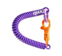 cypreason Elastic Key Fob Elastic Key Ring Elastic Lanyards for Small Keys Fishing Safety Rope Key Chain for Fishing Hiking, purple, 1