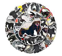 cypreason Honey Badger Stickers, 50 Pieces Waterproof Honey Badger Stickers for Water Bottles, Cartoon Animal Stickers, Cute Laptop Phone Skateboard Stickers, Sticker Packs for Kids