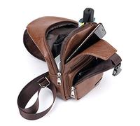 cypreason Men Sling Bags Waterproof - PU Leather Shoulder Sling Bag For Men,Sling Bags, Shoulder Backpack Small Cross Body Chest Sling Backpack For Men