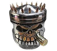 cypreason Piston Skeleton Face Sculpture, Carving Piston Skull Face Resin Figure, , Reusable Men's Head Statue for , Home, Dining Table, Desk Decoration