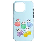 Cypress bird | macaron | colorful | cute | Japan | Hokkaido fairy | long tail bird Case for iPhone 16 Pro