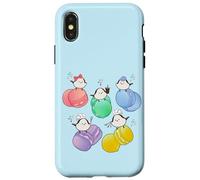 Cypress bird | macaron | colorful | cute | Japan | Hokkaido fairy | long tail bird Case for iPhone X/XS