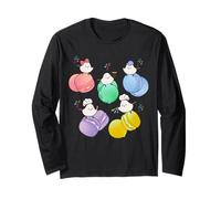 Cypress Bird | Macaron | Colorful | Cute | Japan | Hokkaido Fairy | Long Tail Bird Long Sleeve T-Shirt