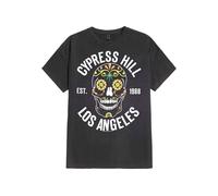 Cypress Hill - Floral Skull Grey - T-Shirt - grey - M - 100% Cotton,Jersey M