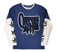 Cypress Hill Leaf Logo Layered Long Sleeve T-Shirt in Blue | Size: 2XL cypress hill Blue 2XL