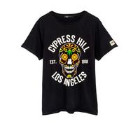 Cypress Hill Mens Black Band Logo Short Sleeved T-Shirt - Small