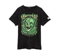 Cypress Hill T-Shirt for Men & Women | Unisex Black Short Sleeve Skull Band Logo Tee | Music CD Clothing Gifts Merchandise XX-Large