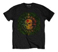 Cypress Hill T Shirt South Gate Logo and Leaves Official Mens Black
