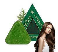 Cypress Leaf Hair Growth Soap, Nature Triangle Shampoo Bar, Usman Grass Shampoo Bar, Gentle Cleansing & Nourishing Care for All Hair Types (1PCS)