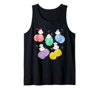 Cypress | Macaron | Colorful | Cute | Japan | Hokkaido Fairy | Long Tail Bird Tank Top