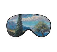 Cypress Trees Outdoors Sleep Mask Eye Mask Eye Masks for Sleep Sleep Masks for Women Men Travel Eye Mask Adjustable Sleeping Mask Sleep Mask Blackout Cute Sleep Mask
