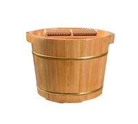 Cypress Wood Basin Bucket, Hot Tub and Lid, Handmade Pedicure Basin Pedicure Bathtub, Deep Bath Barrel Set B