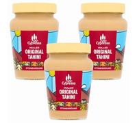 Cypressa Tahini 300g Jar x 3, Crushed Sesame Seed Paste Dip, Dressing for Hummus and Cakes with Welari Thank You Card | (3pack)