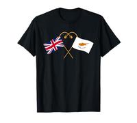 Cypriot heritage UK Cyprus British Flag Cypriot Flag T-Shirt