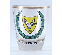 Cyprus Coat of Arms Shot Glass