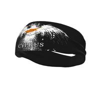 Cyprus Cypriot Flag Eagle Women Men Headband Non-Slip Sweatband Quick-Dry Hairband For Running Basketball Fitness Exercise