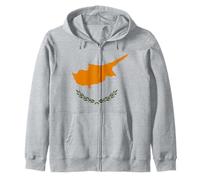 Cyprus Cypriot National Flag Independence Mediterranean Zip Hoodie