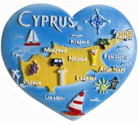 Cyprus Fridge Magnet Tourist Souvenir Home Decoration Refrigerator Creative Hand Painted Craft Collection