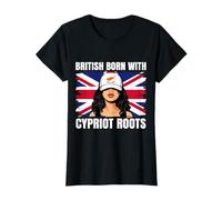 Cyprus Girl Heritage British Born Cypriot Roots Pride T-Shirt