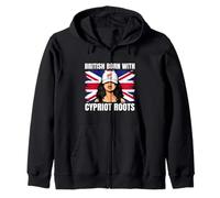 Cyprus Girl Heritage British Born Cypriot Roots Pride Zip Hoodie